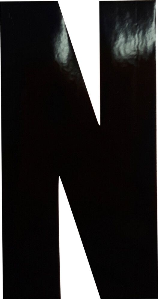 Kirjain Klassen Musta 8,3 cm N