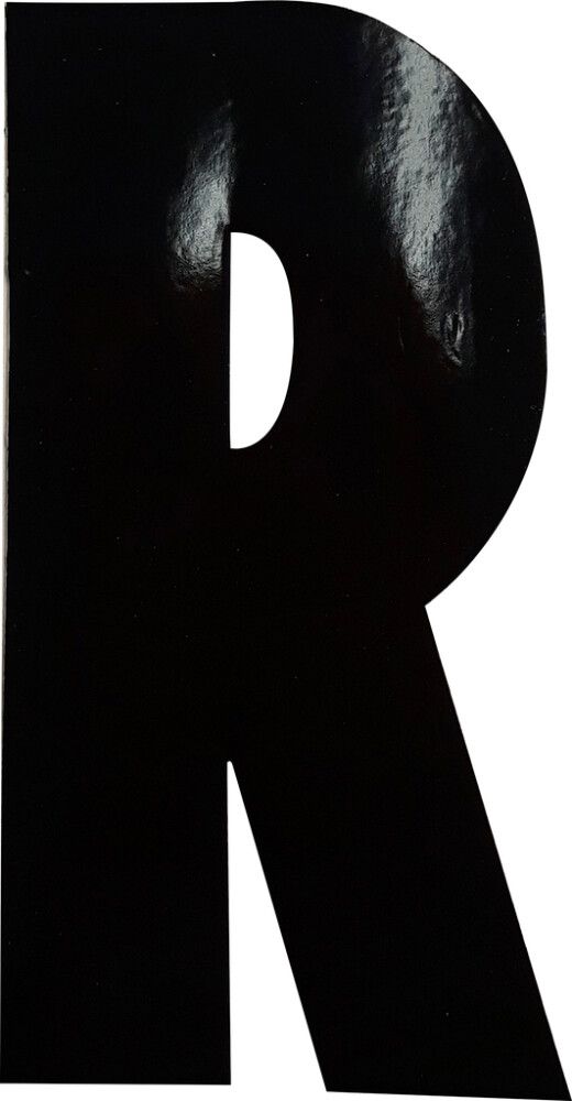 Kirjain Klassen Musta 8,3 cm R