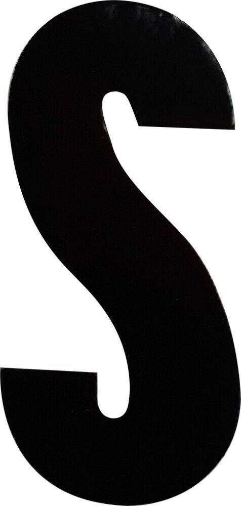 Kirjain Klassen Musta 8,3 cm S