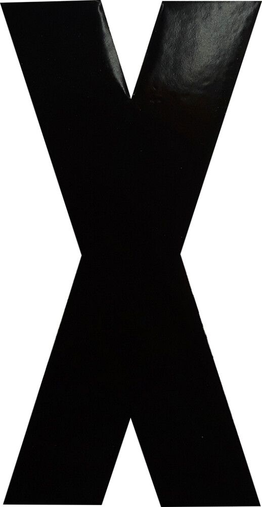 Kirjain Klassen Musta 8,3 cm X