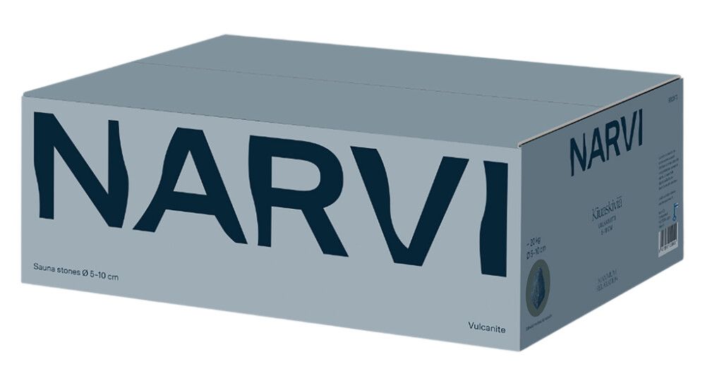 Kiuaskivi Narvi vulkaniitti 20 kg Ø 5–10 cm