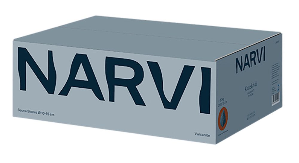 Kiuaskivi Narvi vulkaniitti 20 kg Ø 10-15 cm