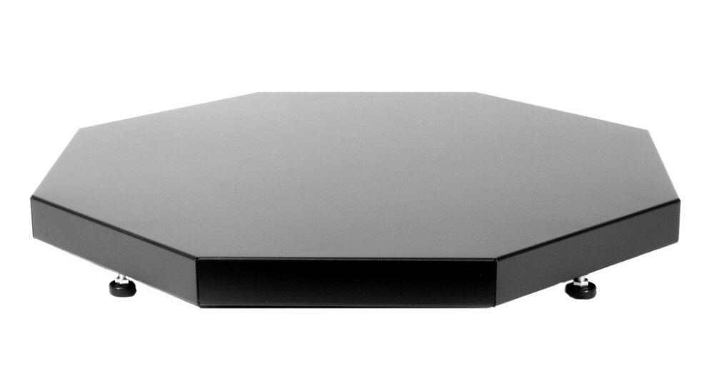 Asennusalusta Narvi 8-kulmainen Musta 60 x 60 cm