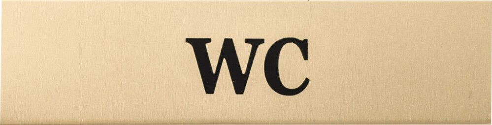 Alumiinikilpi Metl-Stik WC 2 x 8 cm