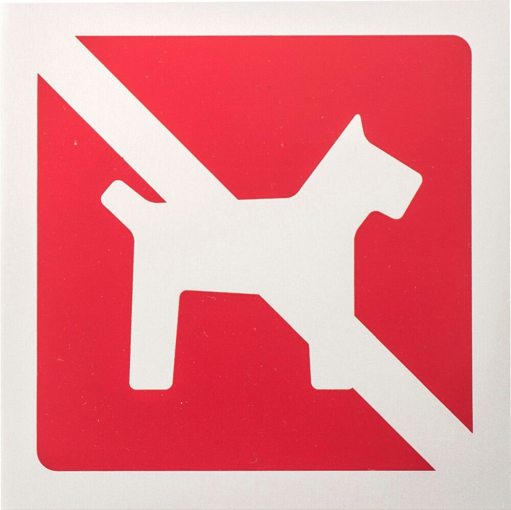 Alumiinikilpi Metl-Stik Koirakielto 9 x 9 cm