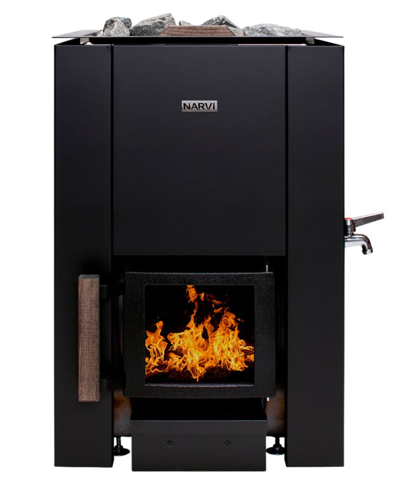 Puukiuas Narvi Kaamos 20 vesisäiliöllä musta