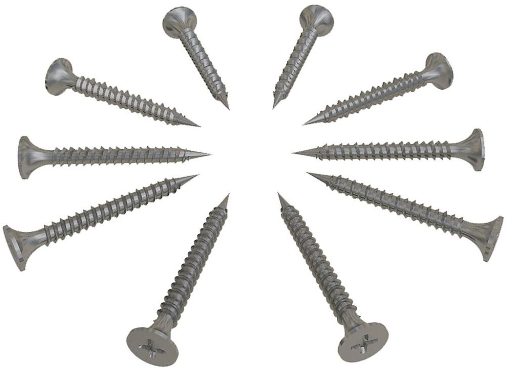 Teräsruuvi Tycroc 4 x 35 mm 500 kpl