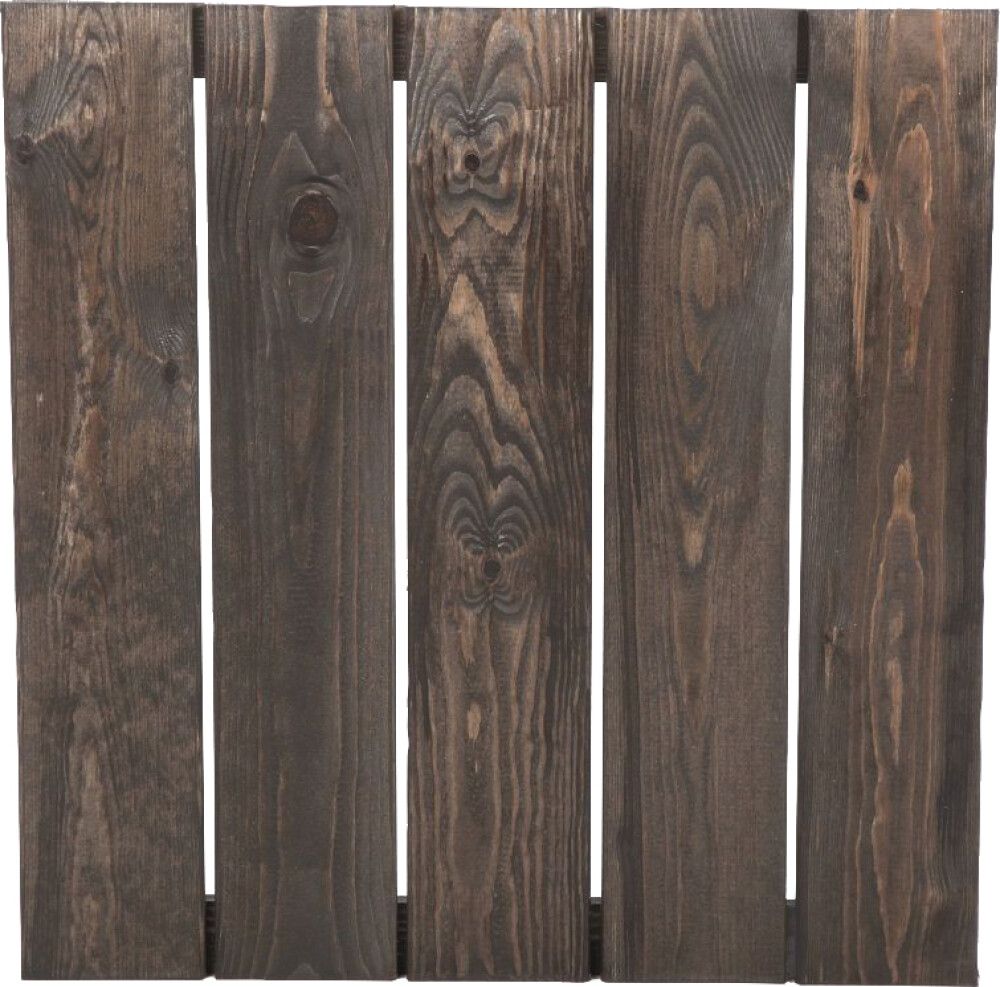 Puulaatta 50 x 50 cm grafiitinharmaa sileä