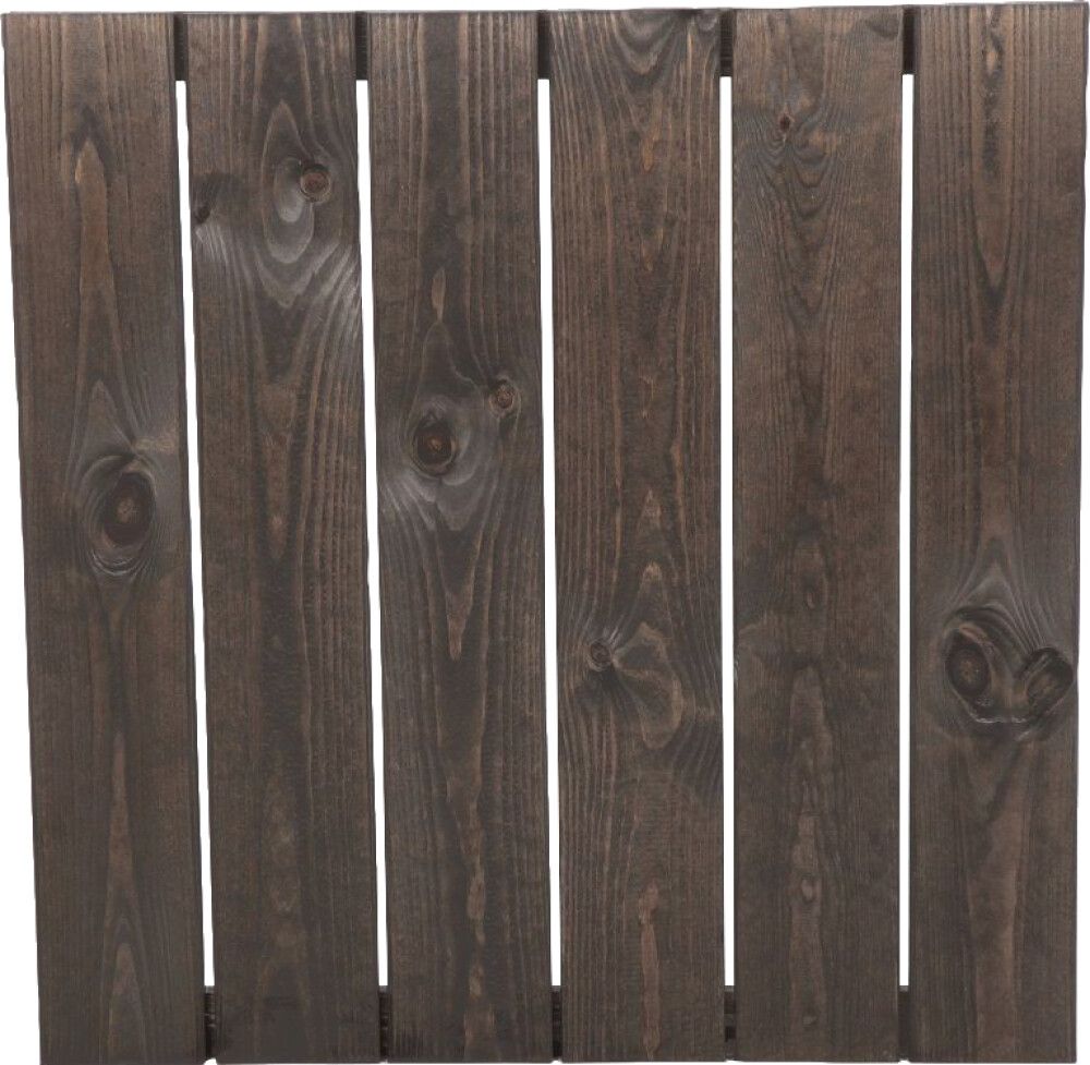 Puulaatta 60 x 60 cm grafiitinharmaa sileä