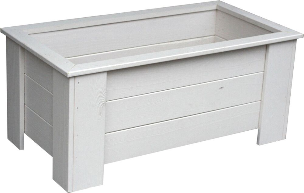 Kukkalaatikko 32 x 38 x 80 cm valkoinen