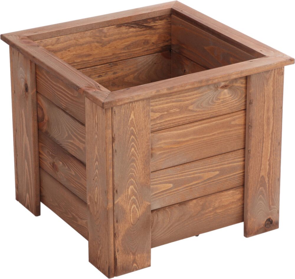 Kukkalaatikko 43 x  49 x 49 xcm ruskea