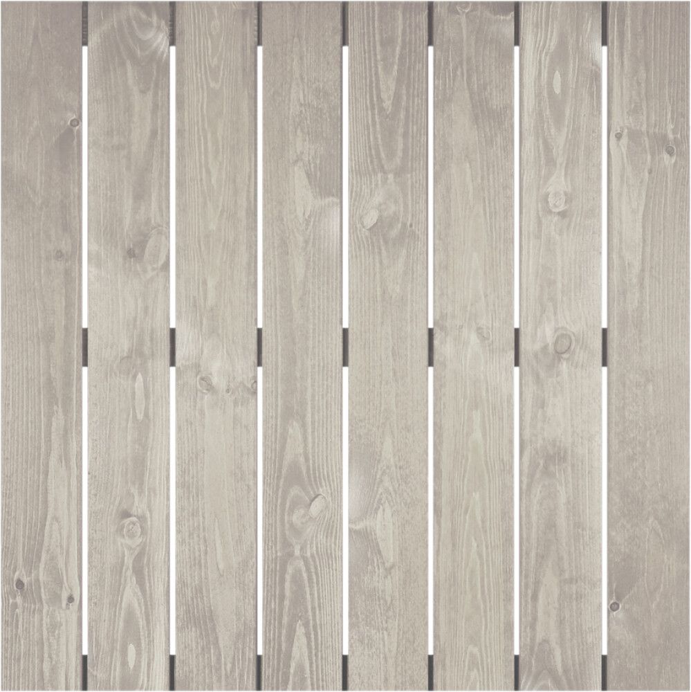 Puulaatta 80 x 80 cm vaaleanharmaa