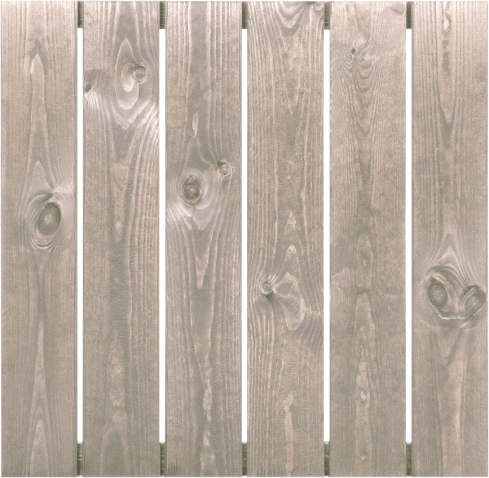 Puulaatta 60 x 60 cm vaaleanharmaa