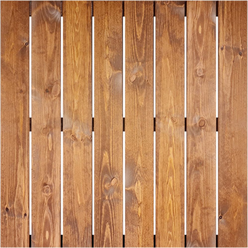 Puulaatta 80 x 80 cm ruskea