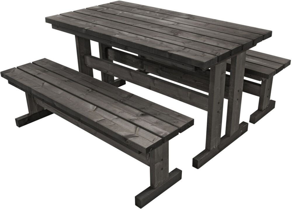 Pihakalusteryhmä Jämerä 150 x 150 x 75 cm grafiitinharmaa