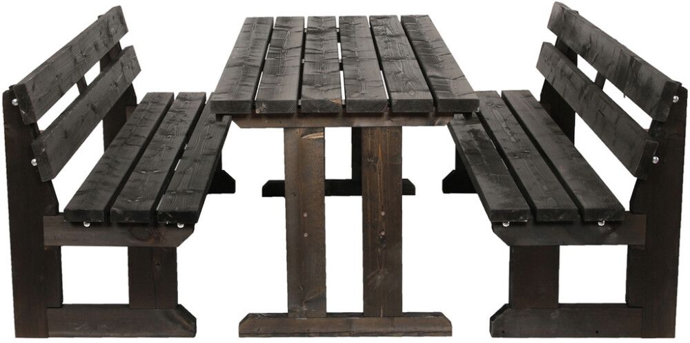 Pihakalusteryhmä Jämäkkä 170 x 170 x 74 cm grafiitinharmaa