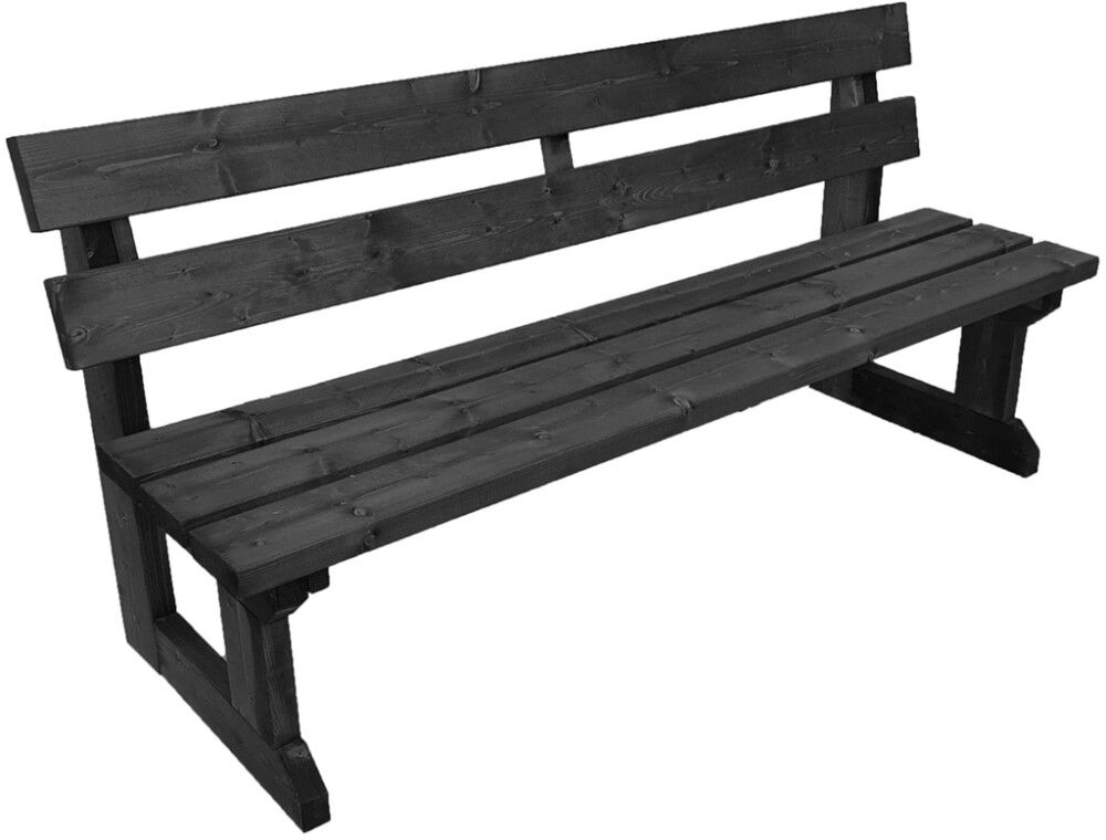 Penkki Jämäkkä 82 x 170 x 51 cm grafiitinharmaa