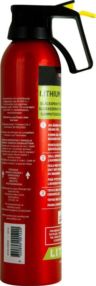 Sammutusspray Housegard Lith-EX 500 ml