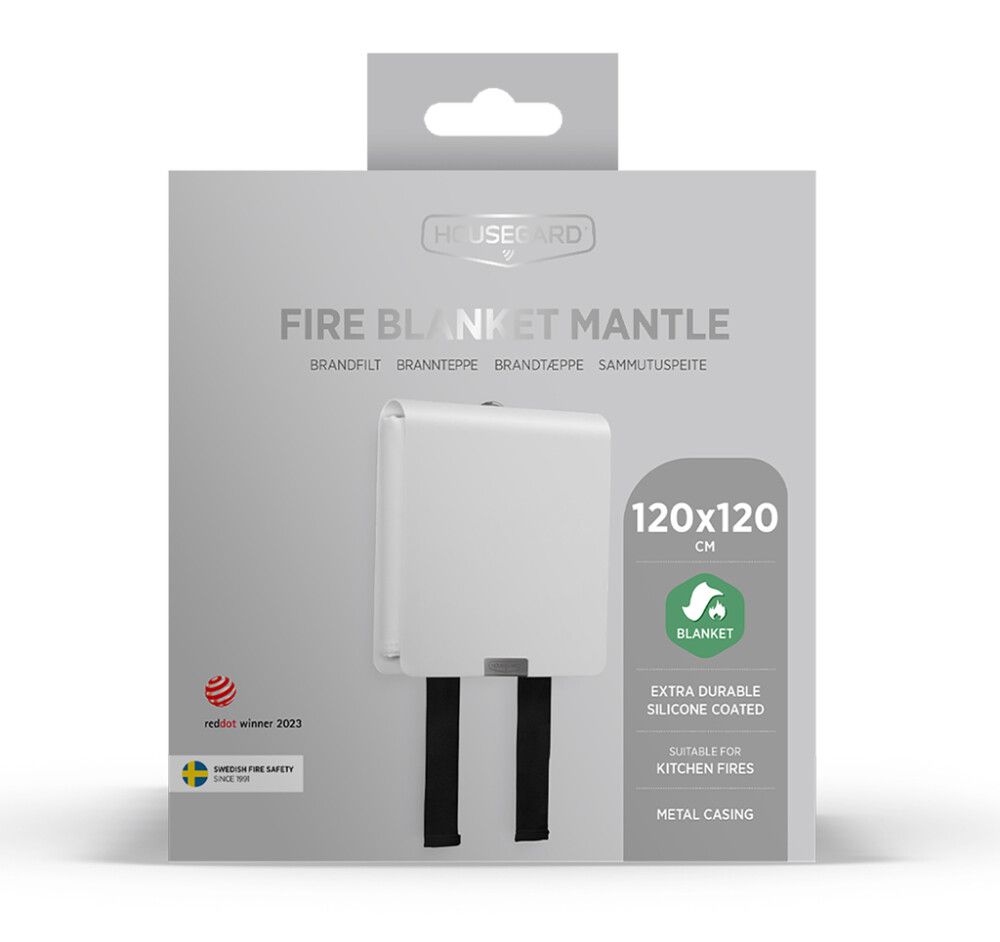 Sammutuspeite Housegard Mantle Design Edition valkoinen 120 x 120 cm