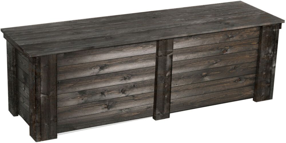 Puuarkku 57 x 61 x 160 cm grafiitinharmaa