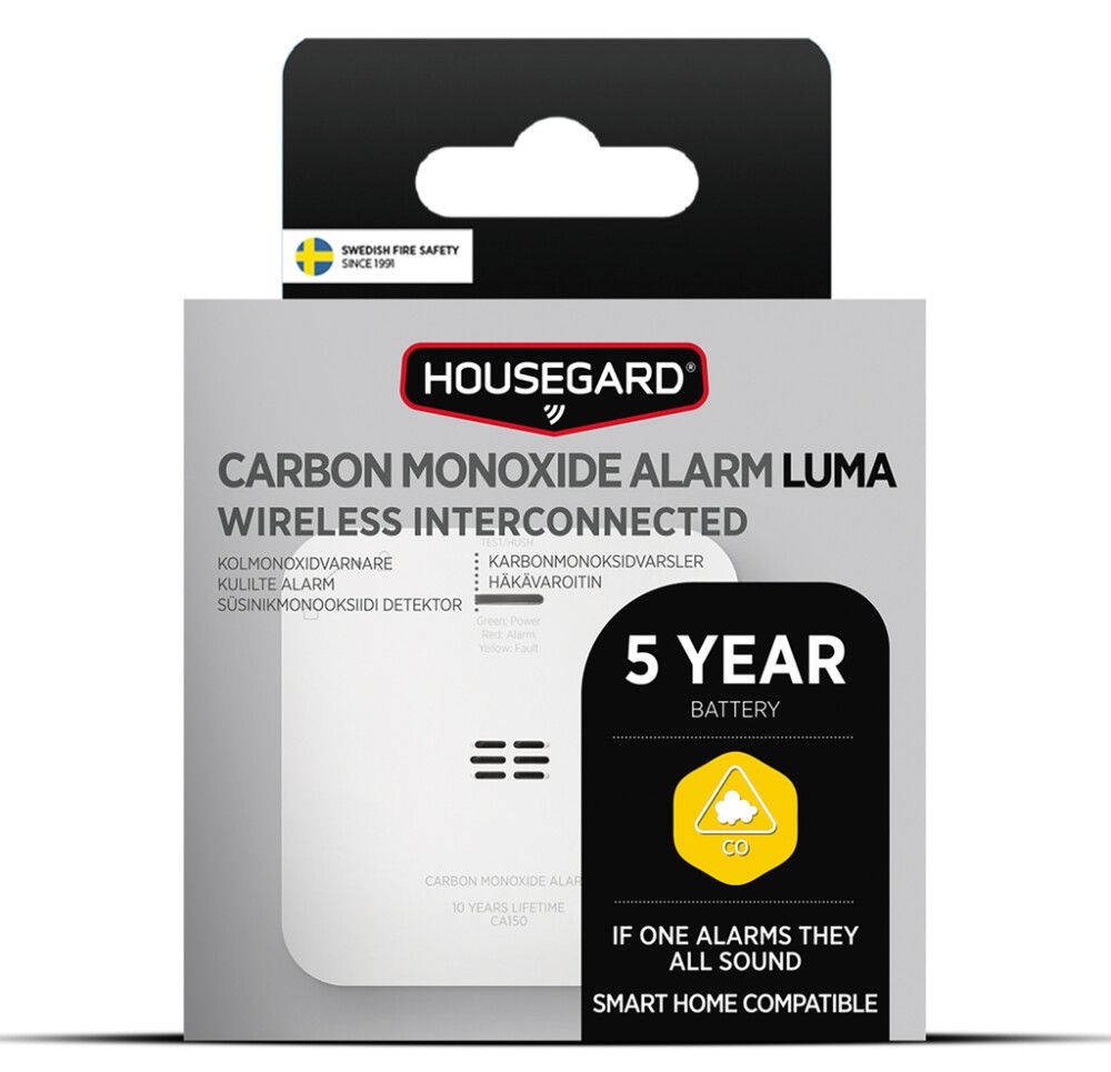 Häkävaroitin Housegard Luma CA150