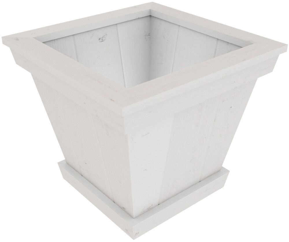 Kartioruukku 40 x 40 cm valkoinen