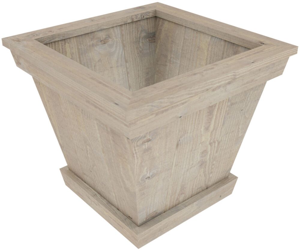 Kartioruukku 40 x 40 cm vaaleanharmaa