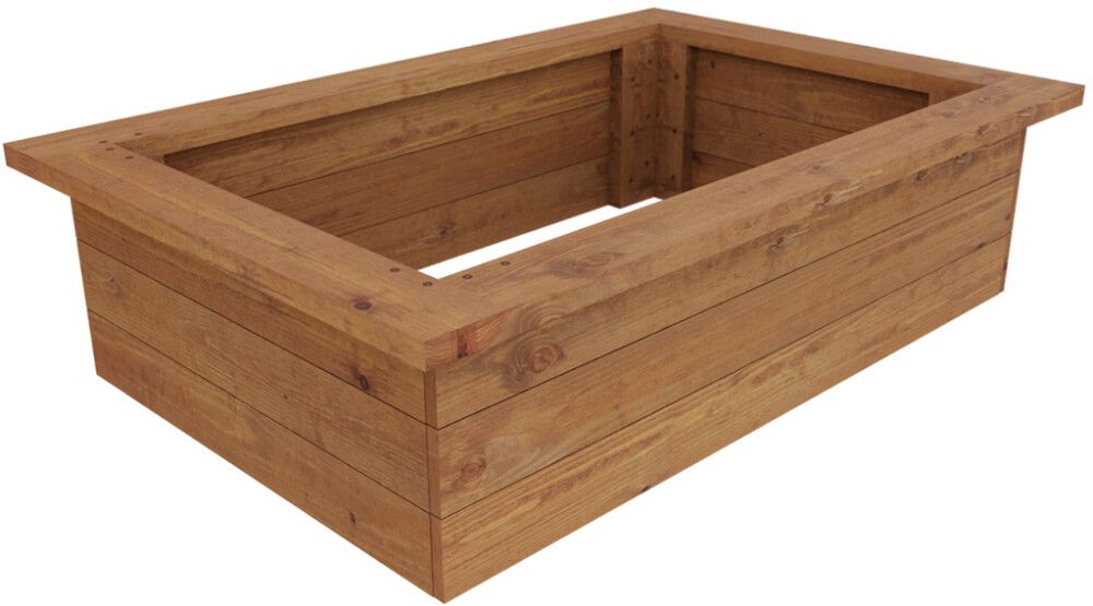 Kasvatuslaatikko 120 x 80 x 32 cm ruskea