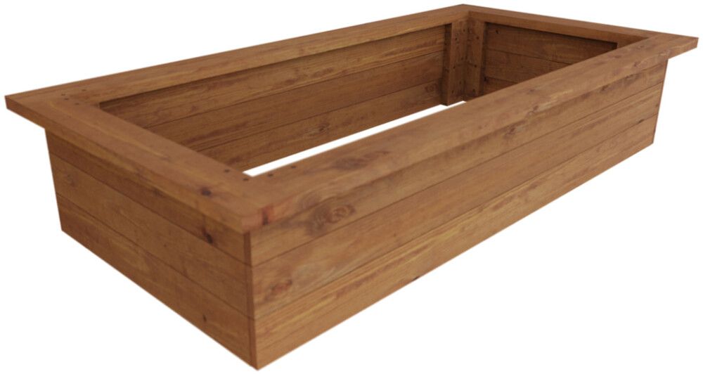 Kasvatuslaatikko 160 x 80 x 32 cm ruskea