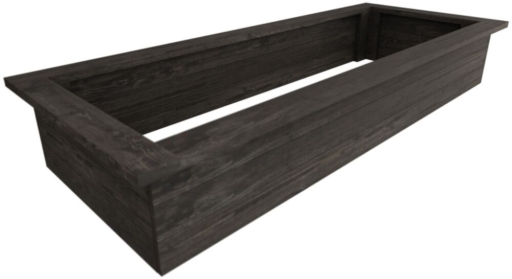 Kasvatuslaatikko 200 x 80 x 40 cm grafiitinharmaa