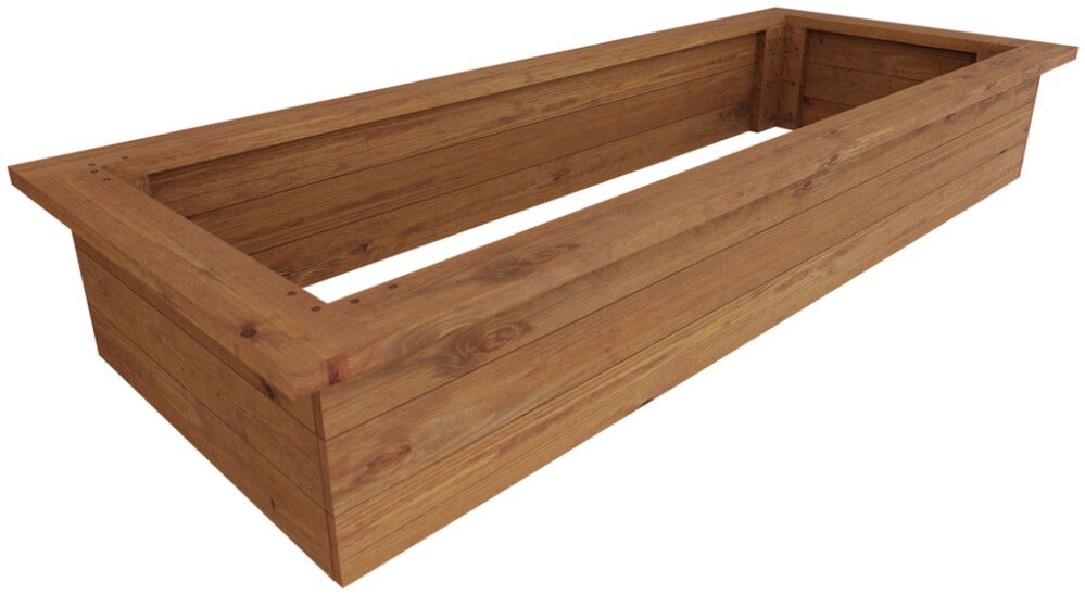 Kasvatuslaatikko 200 x 80 x 32 cm ruskea