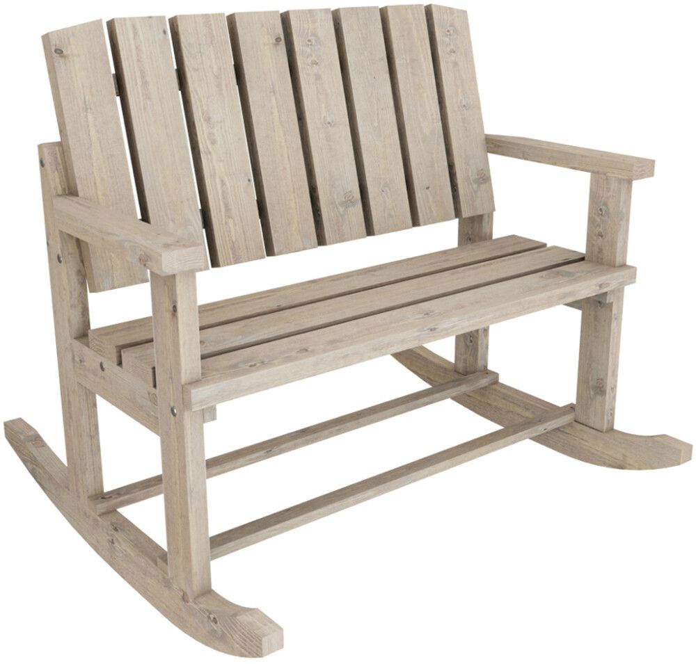 Keinupenkki Jämäkkä 116 x 131 x 113 cm vaaleanharmaa