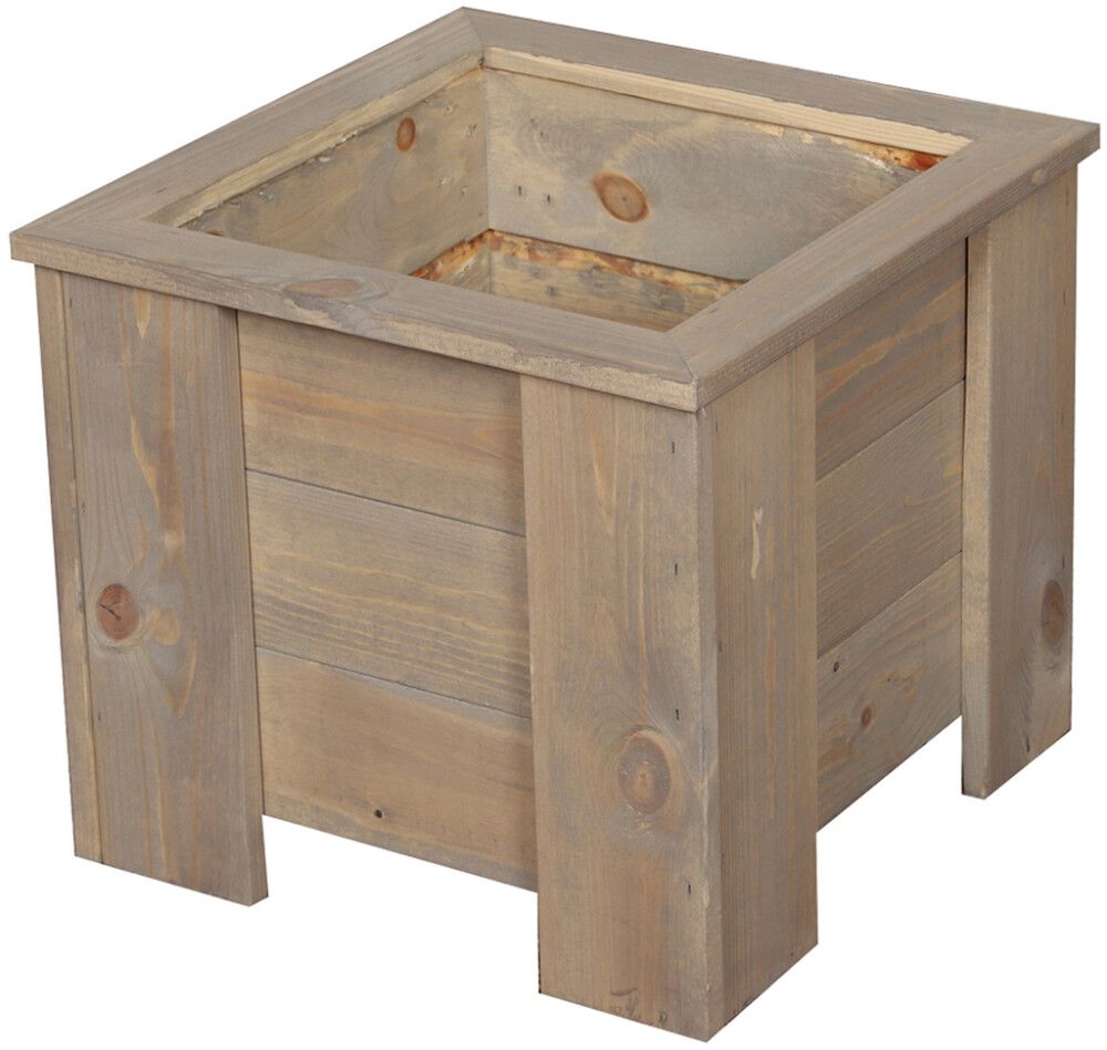 Kukkalaatikko 35 x 40 x 39 cm vaaleanharmaa