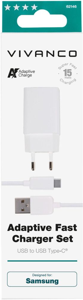 USB-C Kotilaturi Vivanco 3 A