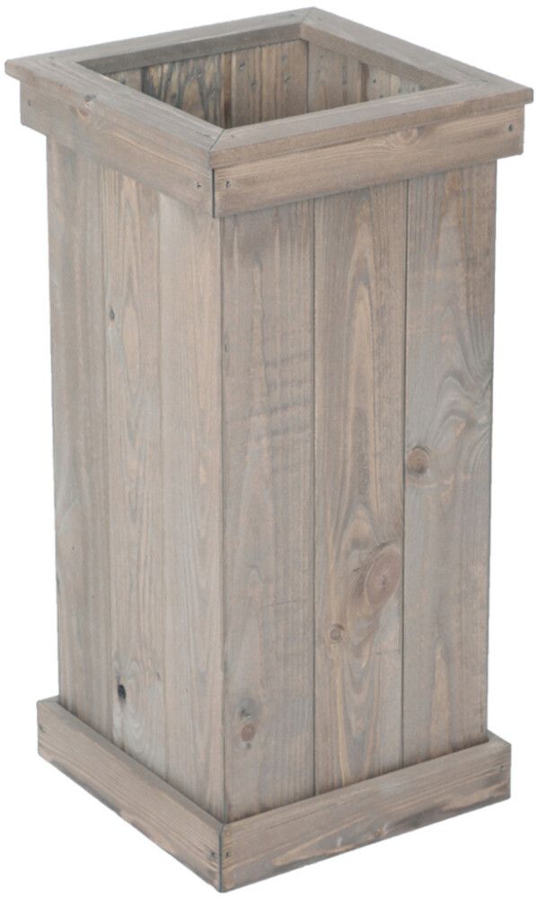 Kukkatorni 67 x 35 x 35 cm vaaleanharmaa