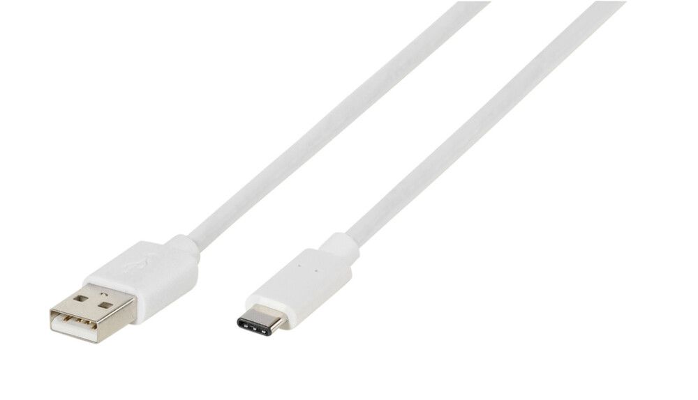 USB-C / USB -kaapeli Valkoinen 1 m
