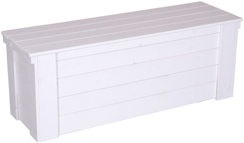 Puuarkku 40 x 45 x 120 cm valkoinen