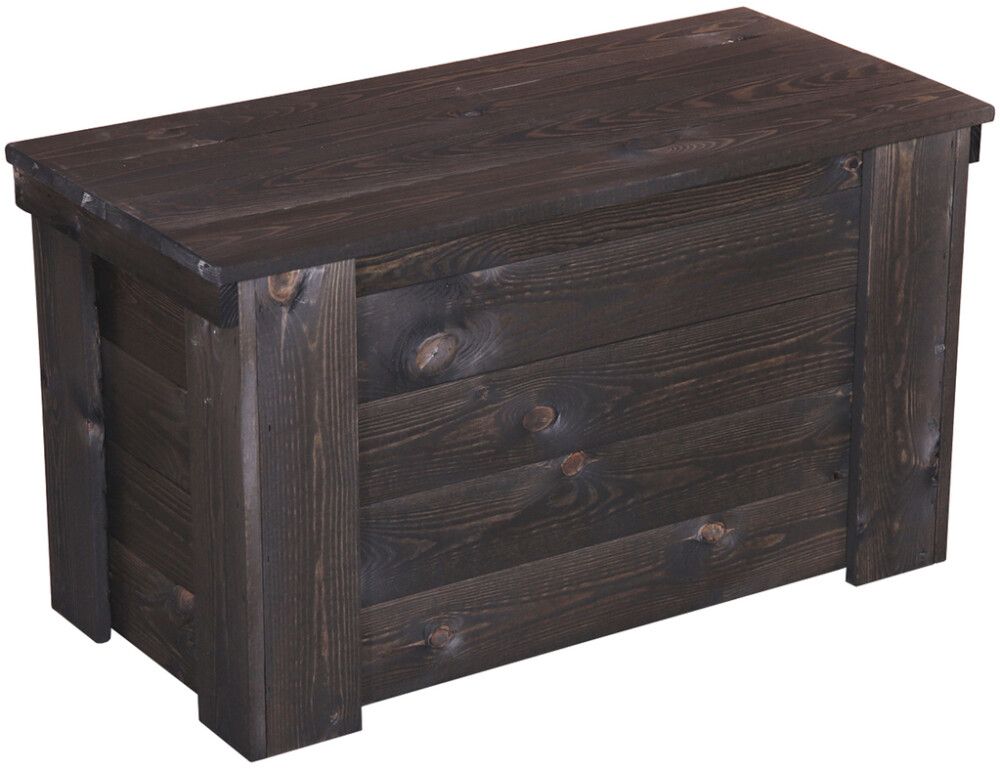 Puuarkku 40 x 45 x 80 cm tummanharmaa