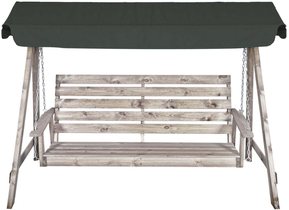 Pihakeinu 129 x 212 x 160 cm vaaleanharmaa