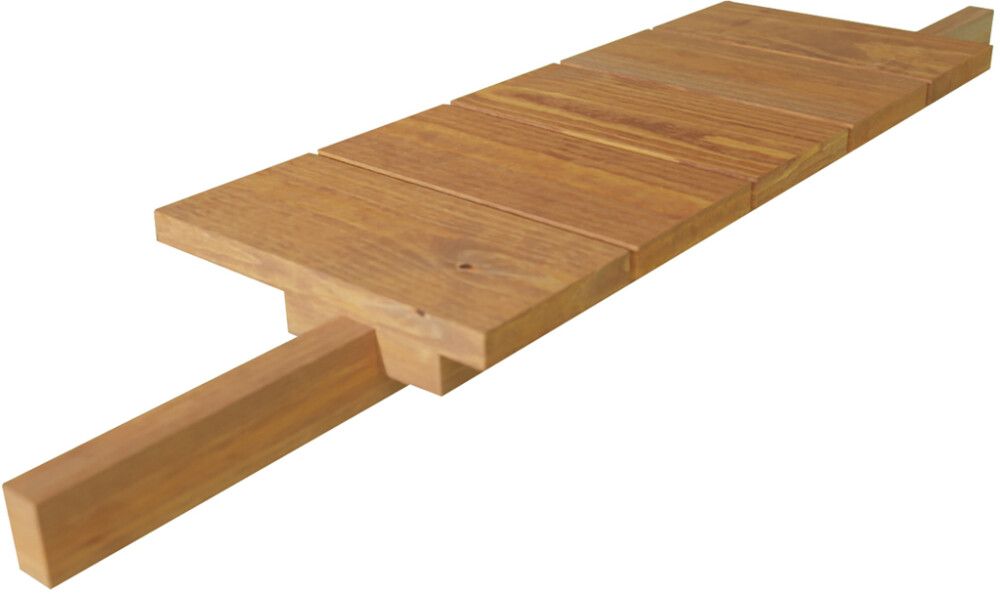 Pihakeinun sivupöytä 80 x 20 x 5 cm ruskea