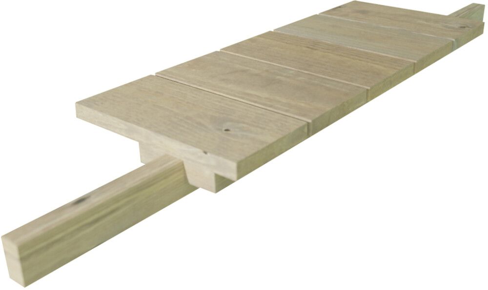 Pihakeinun sivupöytä 80 x 20 x 5 cm vaaleanharmaa