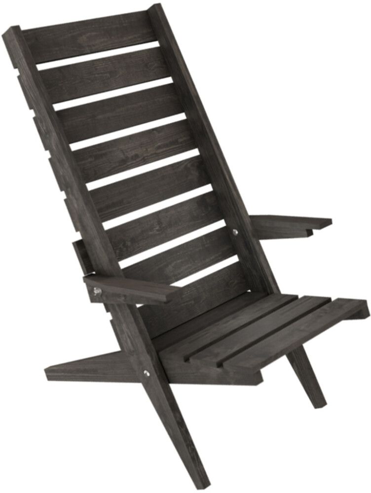 Puutarhatuoli 90 x 69 x 113 cm tummanharmaa