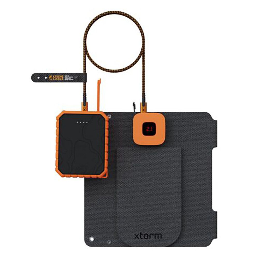 Taitettava aurinkopaneeli Xtorm USB-C/A 14 W musta 30,9 x 22,6 x 2,9 cm IPX4
