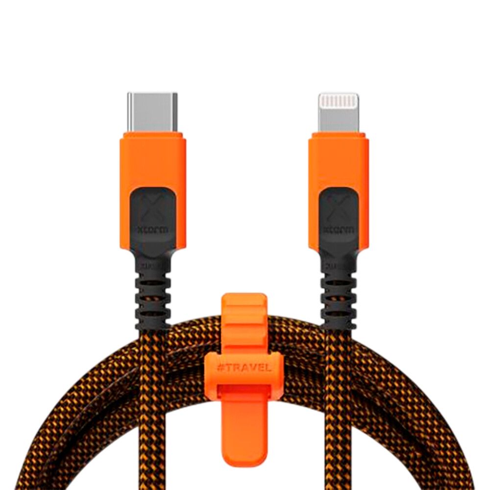 Kaapeli Xtorm Xtreme USB-C/Lightning MFi oranssi/musta 1,5 m