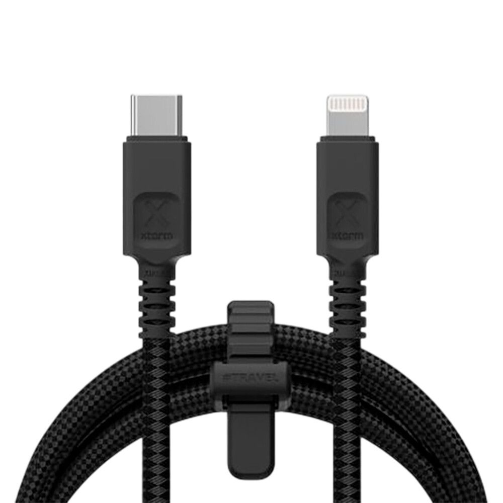 Kaapeli Xtorm Next Gen USB-C/Lightning MFi musta 1,5 m