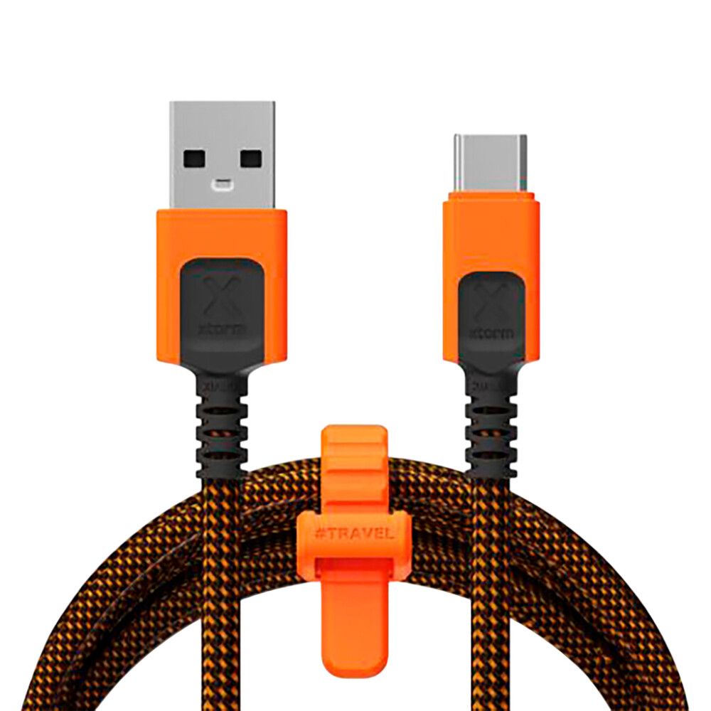 Kaapeli Xtorm Xtreme USB-A/USB-C oranssi/musta 1,5 m
