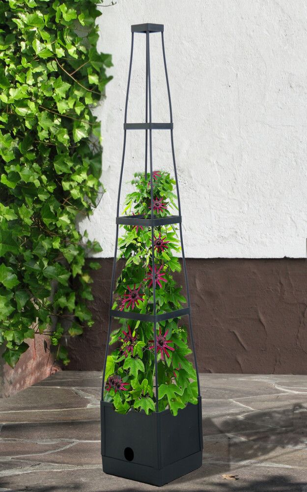 Altakasteluruukku kasvituella 25 x 25 x 150 cm