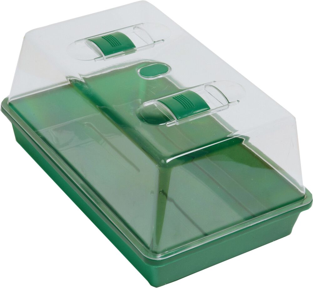 Minikasvihuone 38 x 24 x 18,5 cm vihreä