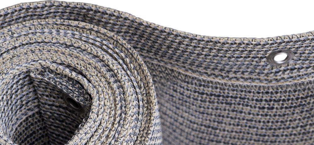 Näkösuoja harmaa-beige 0,9 x 5 m