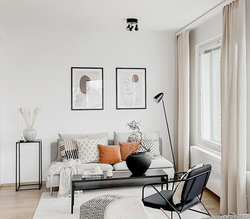 Pyöreä kattospotti Sessak Colton 3-os Mattamusta/Kromi ∅20 cm